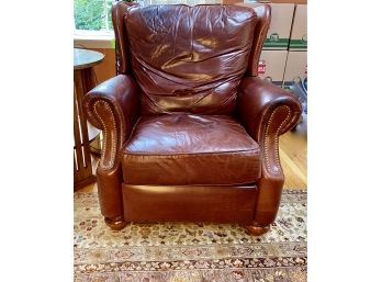 Stickley Craftsman Leather Recliner Wing Chair #2