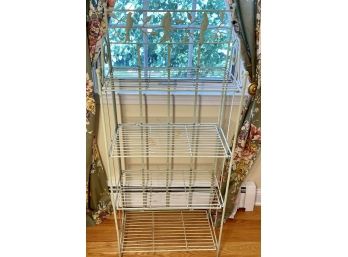 Wrought Iron Folding Four Tier Etagere