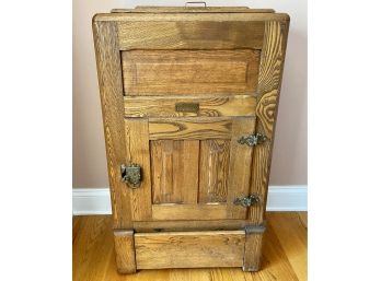 Beautiful Antique Oak Radium Ice Box By Ranney Refrigerator Company