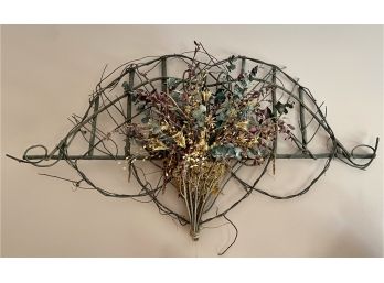 Twigs And Dried Flower Wall Art