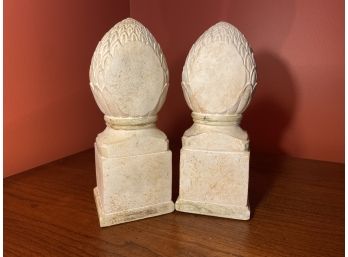 Pair Of Plaster Bookends