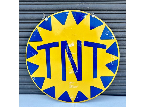 Large Vintage Metal TNT Sign