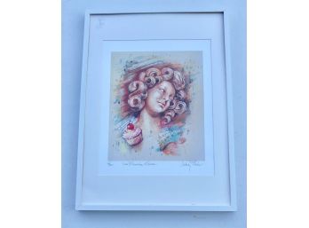 Audrey Flack Signed And Numbered Bouchee D'Amour  Digitized Drawing And Silkscreen Print