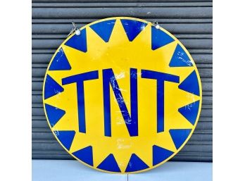 Large Vintage Metal TNT Sign