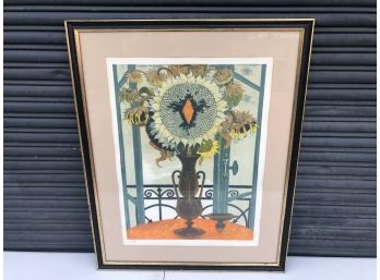 Mid Century Signed Limited Edition Jean Pierre Alaux Lithograph