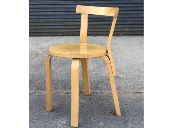 Early Alvar Aalto #68 Birch Bentwood Chair
