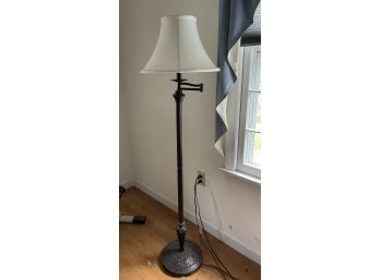 Tall Metal Floor Lamp With Adjustable Arm