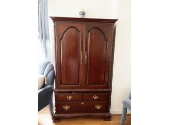 Pennsylvania House Furniture Armoire With Mirror And Tie Rack/Drawers