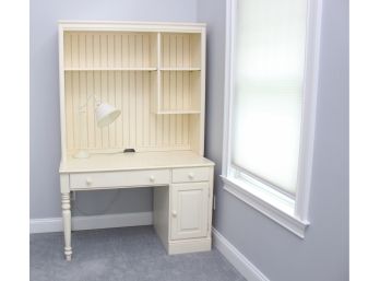 Ethan Allen White Desk With Hutch And Pottery Barn Adjustable Desk Lamp