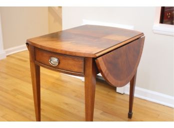 Ethan Allen Oval Drop Leaf Table