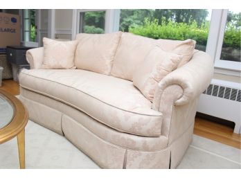 Ethan Allen Traditional Style Light Cream Sofa