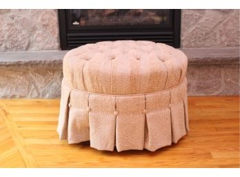 Ethan Allen Tufted Pleated Ottoman