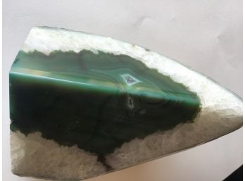 6 Inch , 3 LB .2oz ,Green Agate