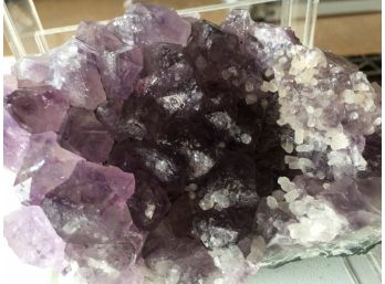 2LB.9oz , 6 Inch X 4 Inch , Amethyst With Calcite