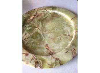 3LB.10, 12 Inches ,Diameter ,Deep Green Onyx Plate