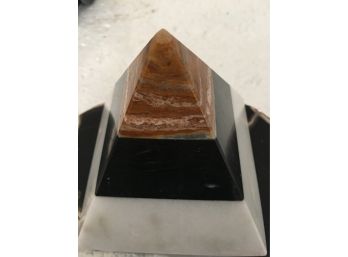 3LB.10oz , 5 1/2 Inch High ,Onyx/marble Pyramid