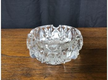 Cut Crystal Glass Ashtray / Candy Dish, 5D