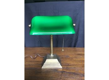 Green Desk Lamp With Pull Chain