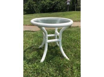 Outdoor Patio End Table, 19 Diameter