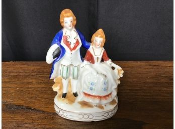 Maruyama Figurine Of Victorian Couple, Occupied Japan , 1940s