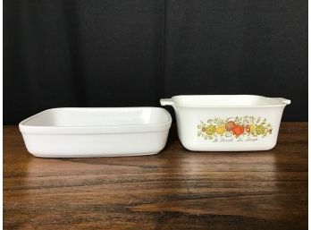 Corning Ware Spice Of Life, White Casserole Dish