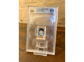 Graded 1964 Hallmark Beatles Paul McCartney Stamp