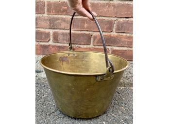 Antique Brass Ash / Fire Bucket H. W. Hayden's