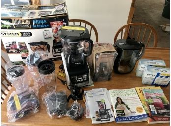 New Auto IQ NINJA Blender And BRITA Water Pitcher With Filters