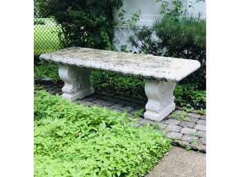 Gorgeous Large Solid Concrete Garden Bench