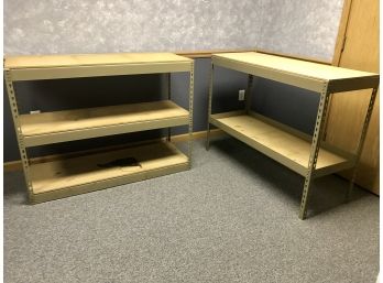 Pair Of Heavy Duty Metal Storage Racks