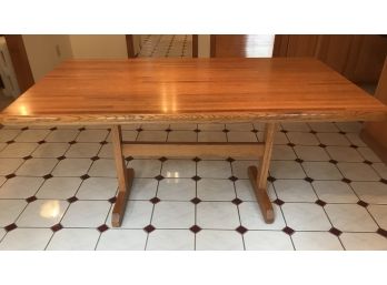 Solid Oak Butcher Block Table