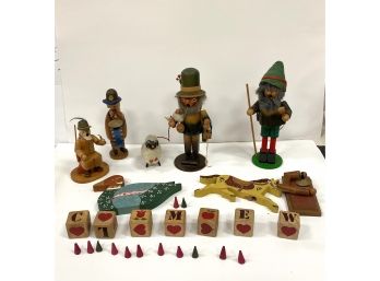 Vintage German Erzgebirge Wood Toys Etc