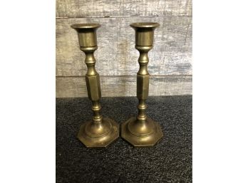 Pair Of Brass Candlesticks