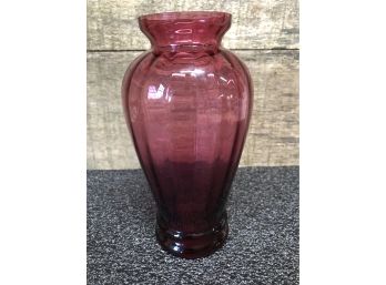 Cranberry Colored Vase