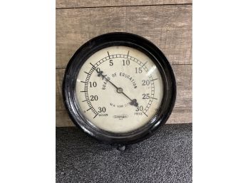 Old Brass Pressure Gauge