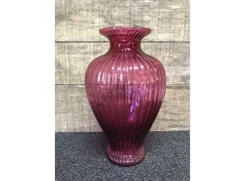 Beautiful Cranberry Colored Vase