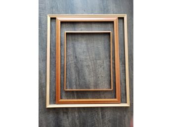 Lot Of 3 Assorted Wood Frames Ready For Your Artwork