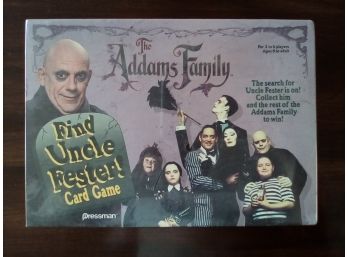 The  1991 Edition Of The Addams Family 'find Uncle Fester' Card Game Sealed New In Box