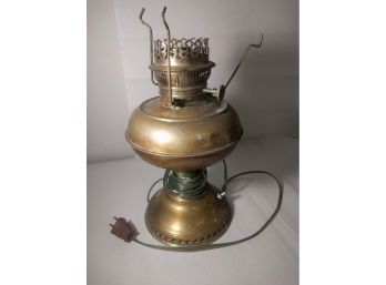 Vintage Converted Rayo Kerosene Lamp To Electric Wiring Fixture