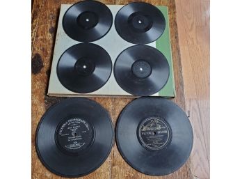 6 Antique 78 Rpm Little Records- Two 7' Columbia & Victor, Four 5 1/2'  Little Wonder Records