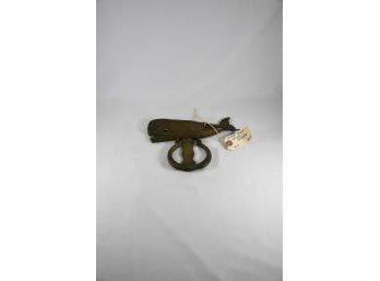 Vintage Brass Whale Knocker