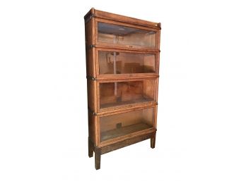 Globe-wernicke Antique Victorian 4 Stack Barrister Bookcase Circa Early 19th Century