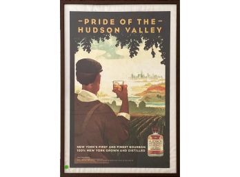 Hudson Baby Bourbon Whiskey Framed Vintage Inspired Poster Print