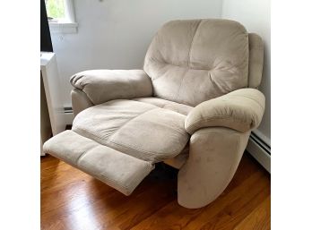 Velvety Soft Microfiber Overstuffed Padded Recliner