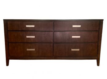 Dark Finish Mid Century Modern Inspired Dresser