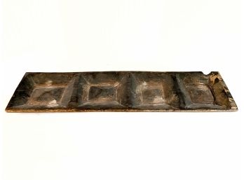 Early Rustic Wooden Divided Tray