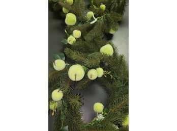 (3) Holiday Garland With Green Apples