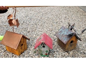 (3) Decorative Bird Houses