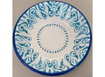 Beautiful Blue And White Decorative Plate