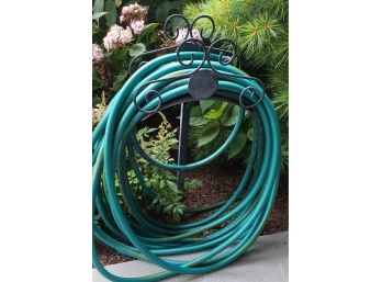 (3) Metal Lawn Hose Holders For Around The Yard
